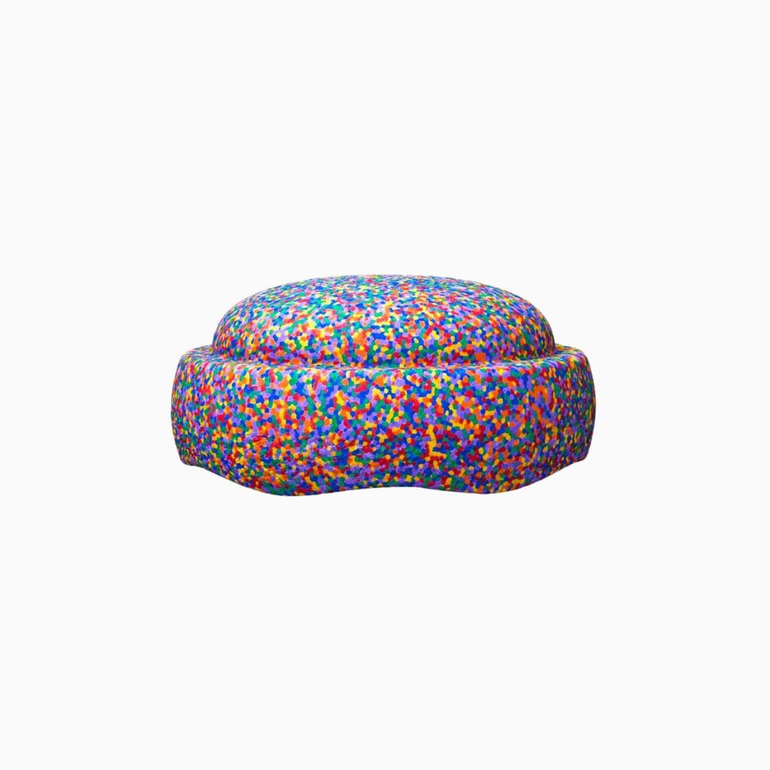Stapelstein original steen regenboog confetti
