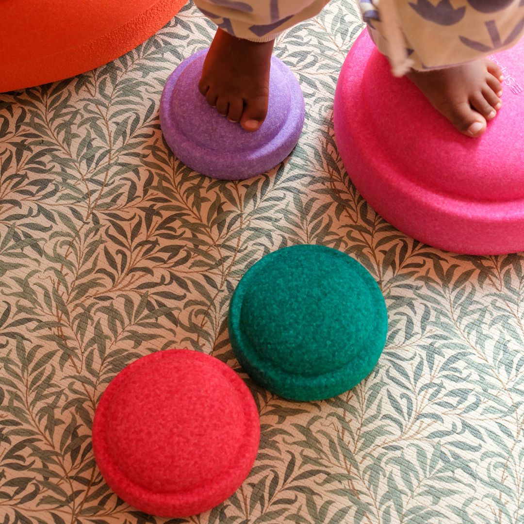 Stapelstein mini stapstenen set van 6 in regenboogkleuren