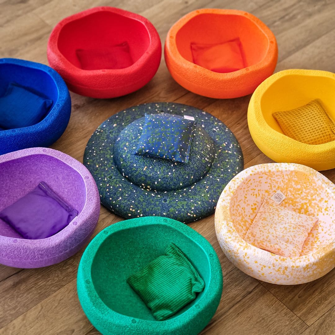 Stapelstein actie set regenboog met petal en pond specials