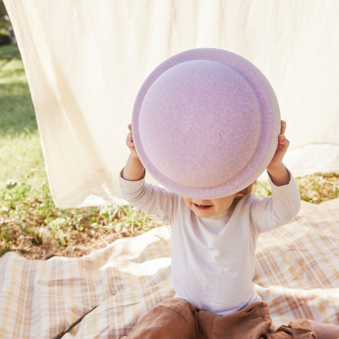Stapelstein stapsteen lichtpaars