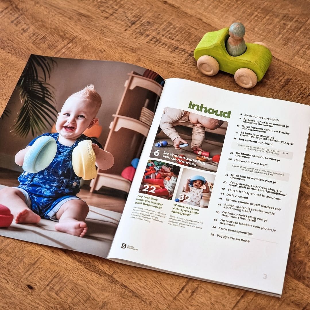 Pagina uit de dreumes speelgids van Studio Bambacht