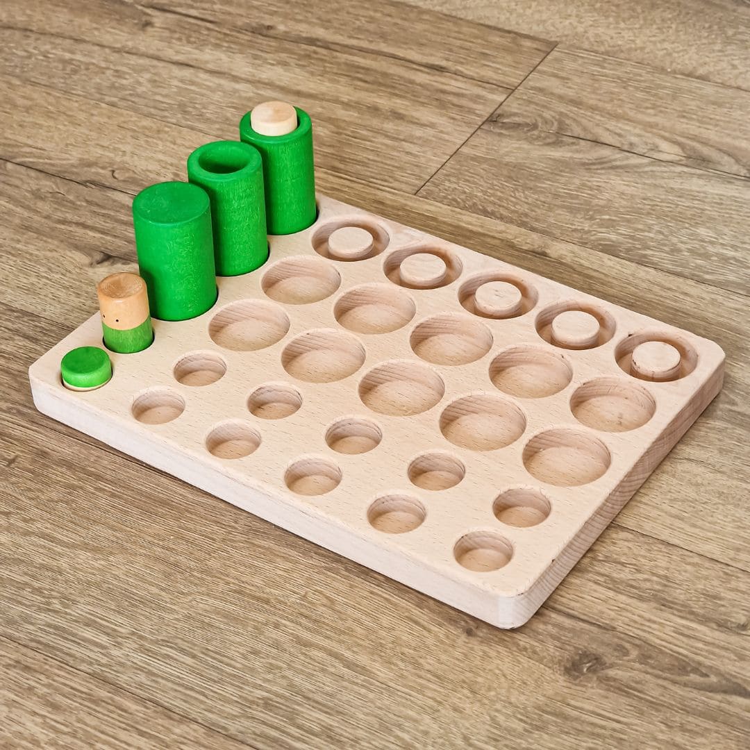 Houten houder voor de speelset Lo of La van Grapat