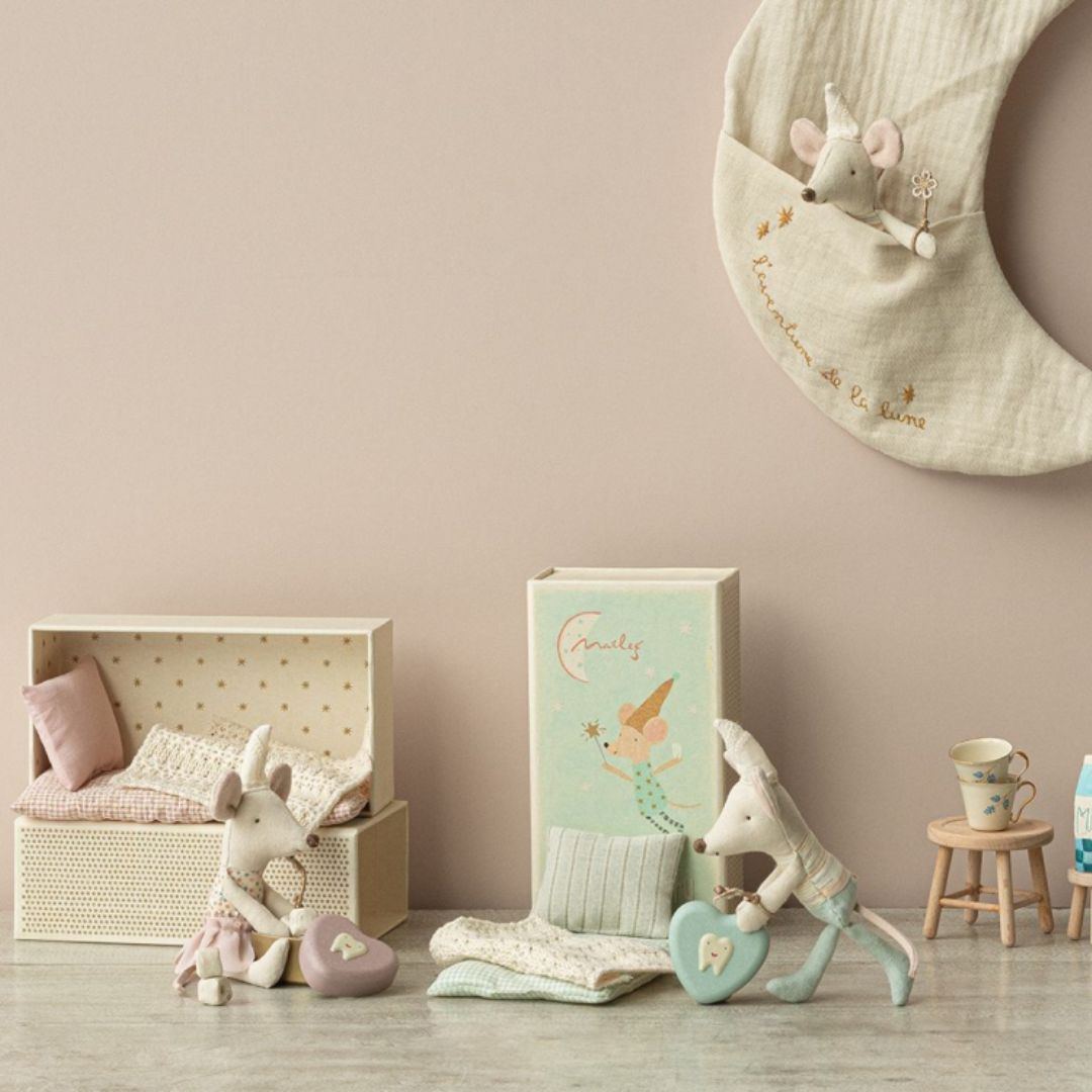 Maileg tandenfee kleine zus met tandendoosje