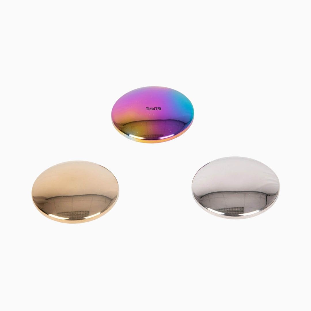 Tickit sensorische geluidsknoppen met reflecterend oppervlak