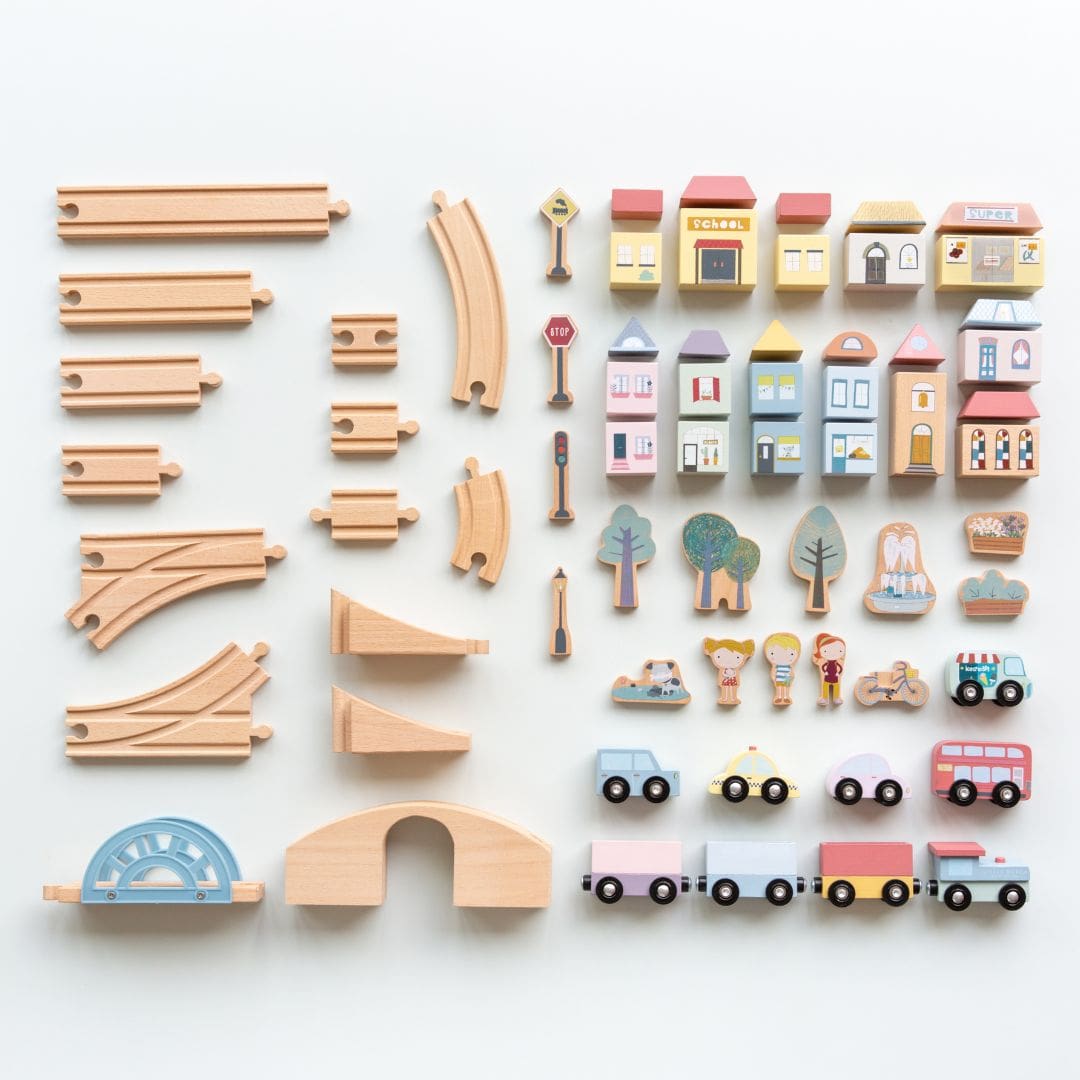 Little Dutch houten treinbaan XL