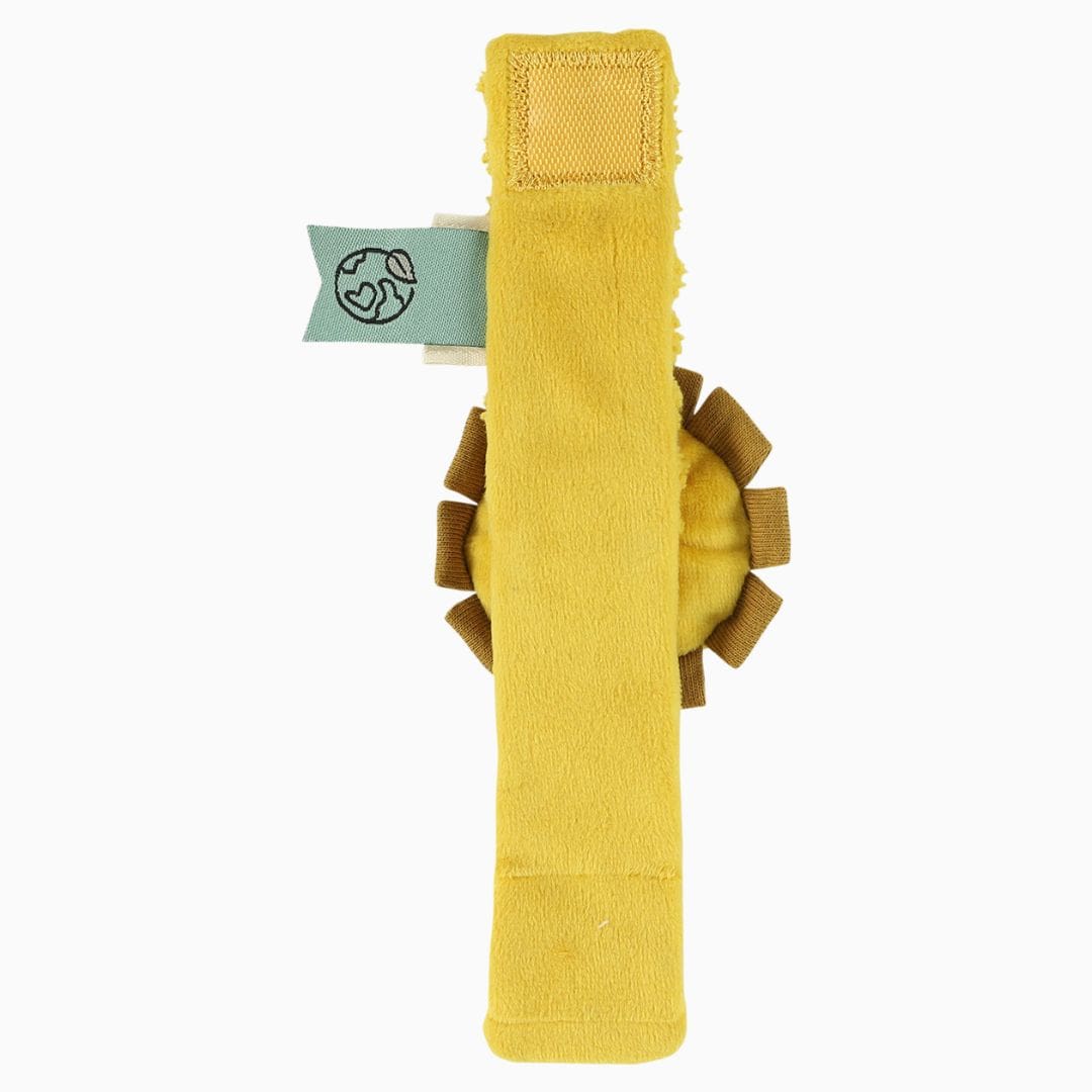 Trixie armbandrammelaar voor om pols of enkel Mr. Lion in de kleur okergeel