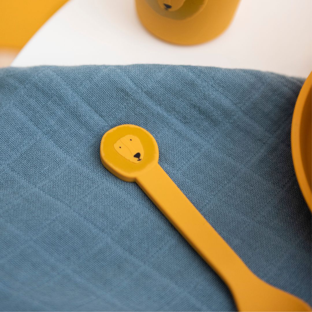 Trixie siliconen lepels Mr. Lion leeuw set van 2