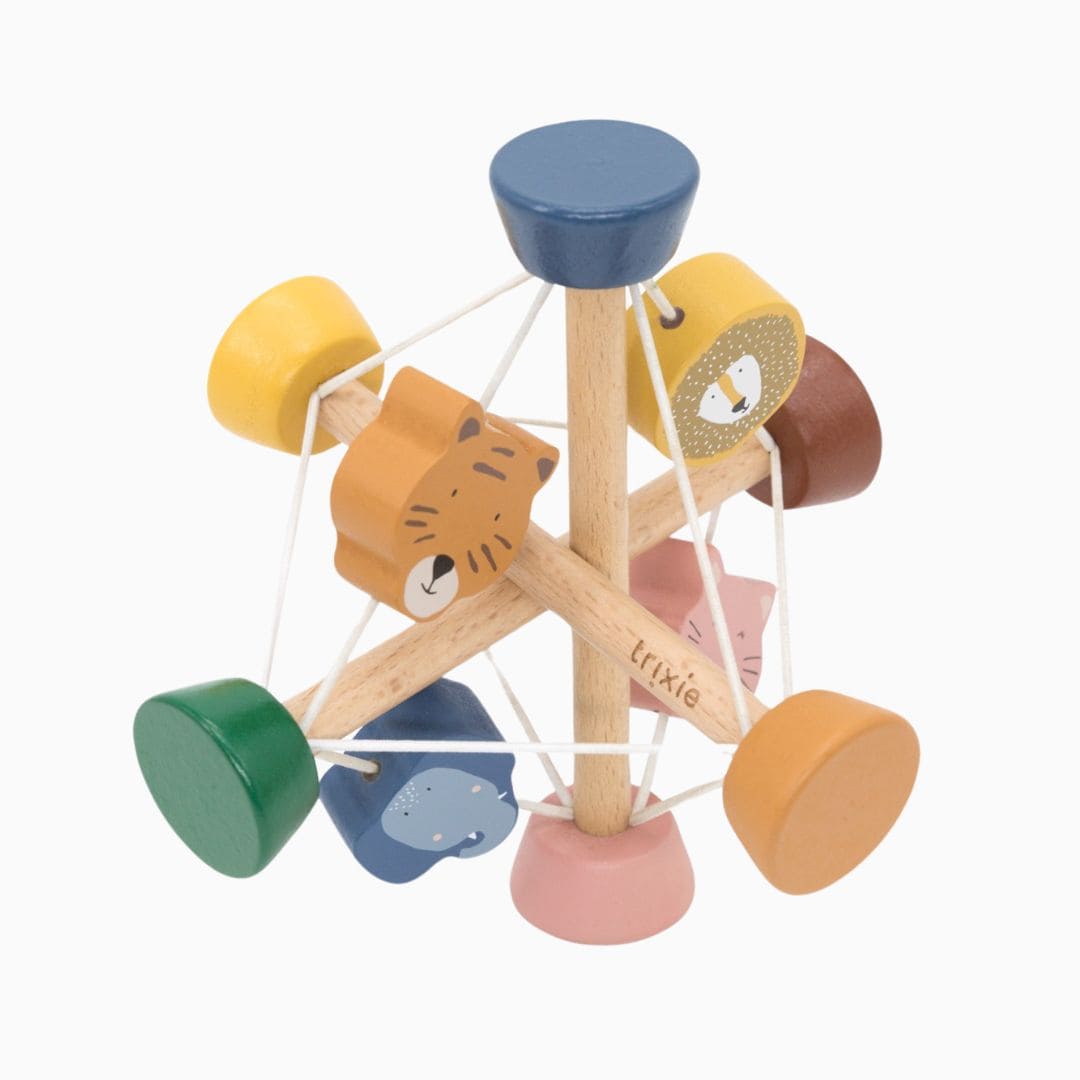 Trixie houten babyspeeltje activiteitenbal dieren