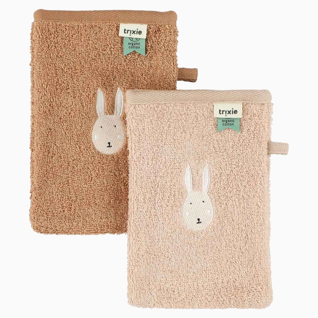 Trixie badstof washandje rabbit - 2 stuks