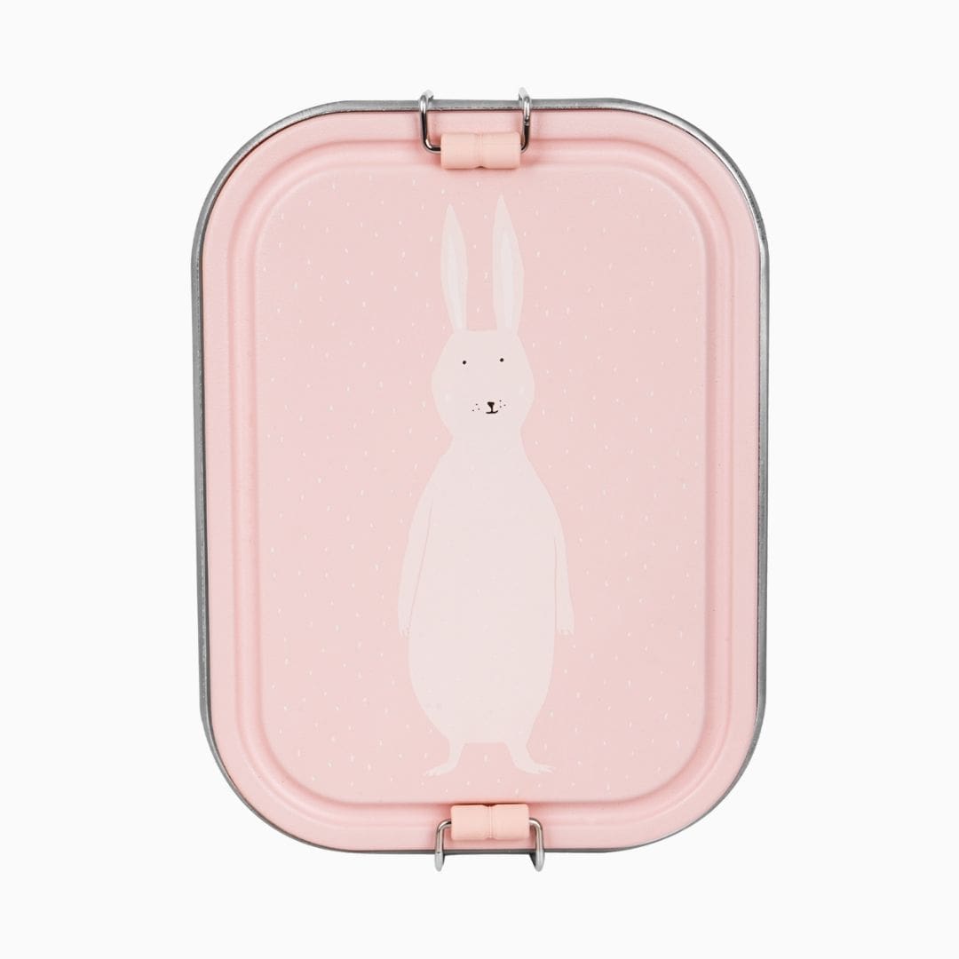Trixie lunchbox Mrs. Rabbit van RVS met een inhoud van 1200ML