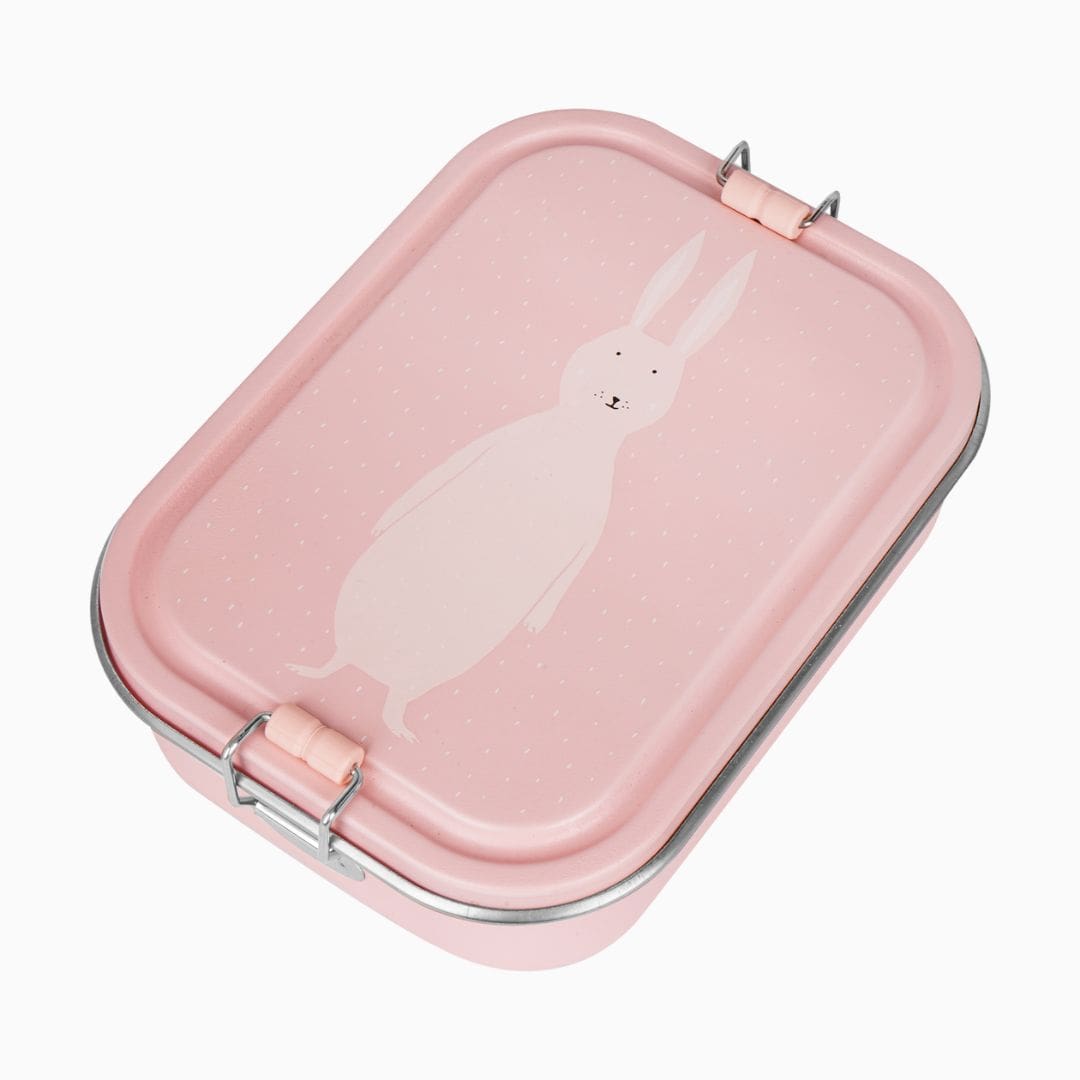 Trixie lunchbox Mrs. Rabbit van RVS met een inhoud van 1200ML