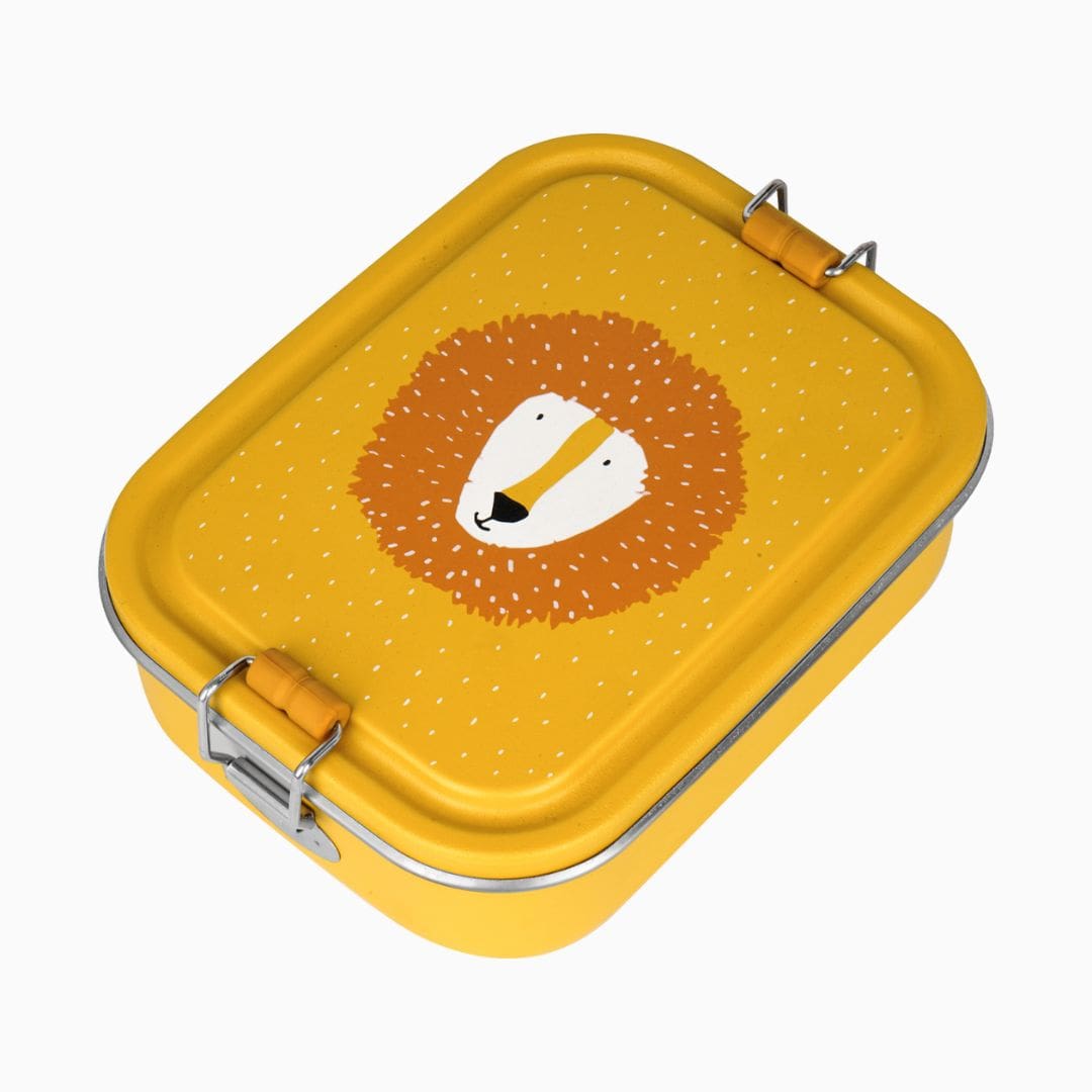 Trixie broodtrommel Mr. Lion van RVS met een inhoud van 800ML