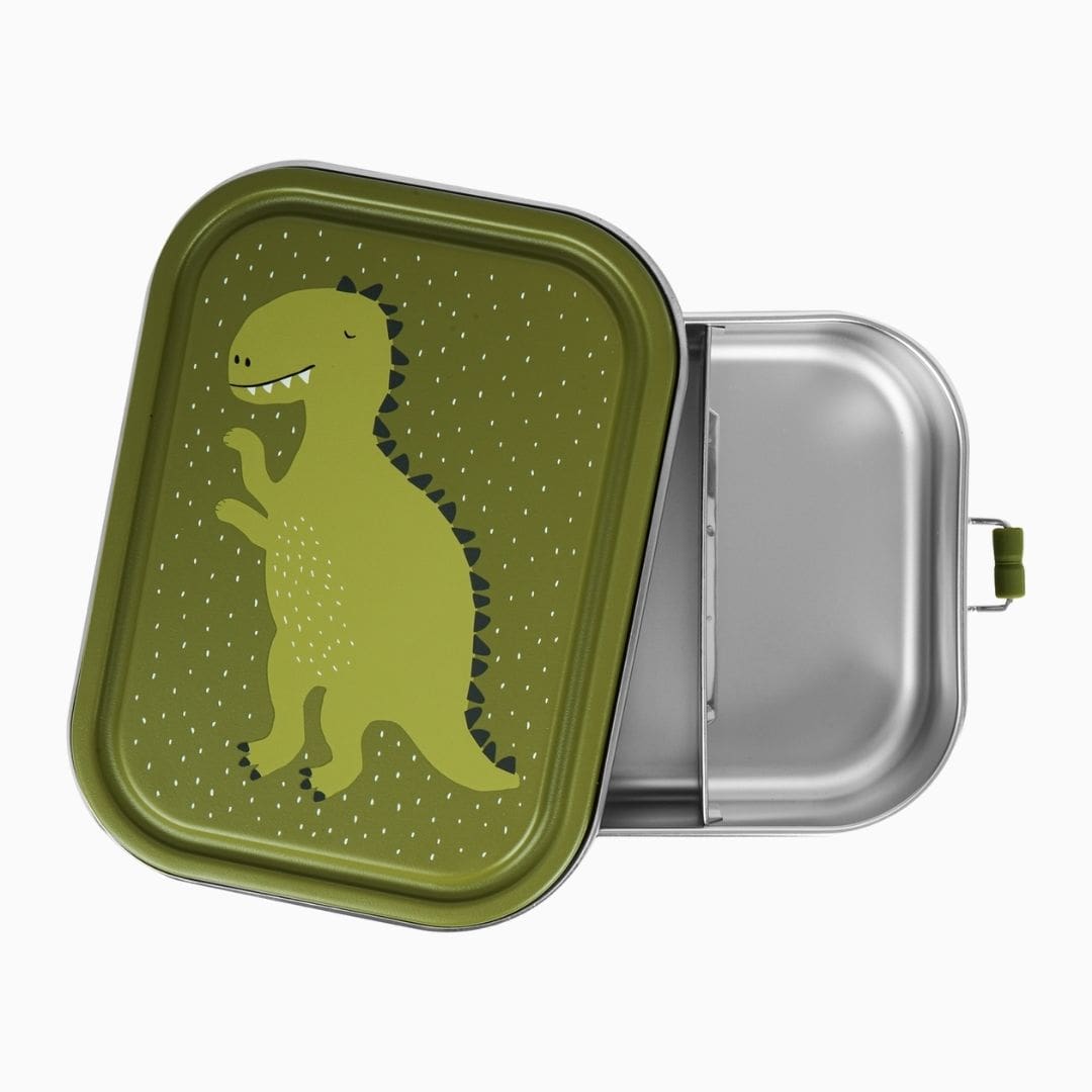 Trixie broodtrommel van RVS me inhoud van 1200 ML Mr. Dino