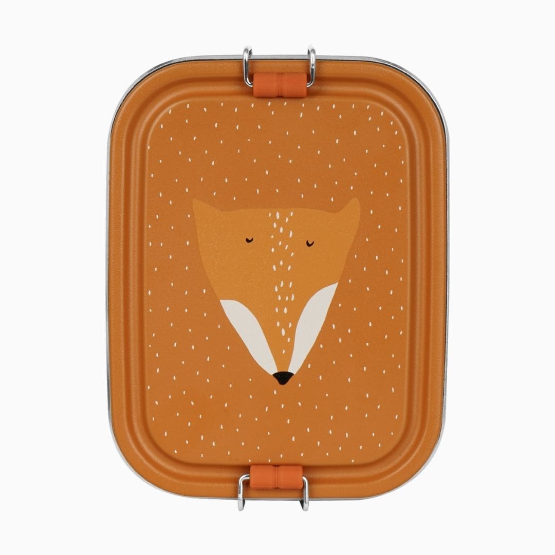 Trixie broodtrommel Mr. Fox van RVS met een inhoud van 800ML