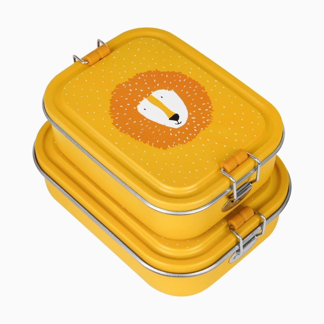 Trixie broodtrommel Mr. Lion van RVS met een inhoud van 800ML