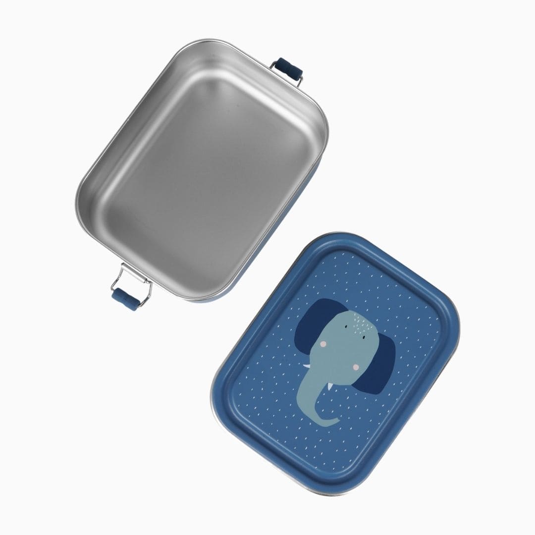 Trixie broodtrommel Mrs. Elephant van RVS met een inhoud van 800ML