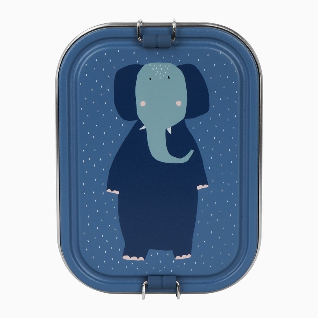 Trixie lunchbox Mrs. Elephant van RVS met een inhoud van 1200ML