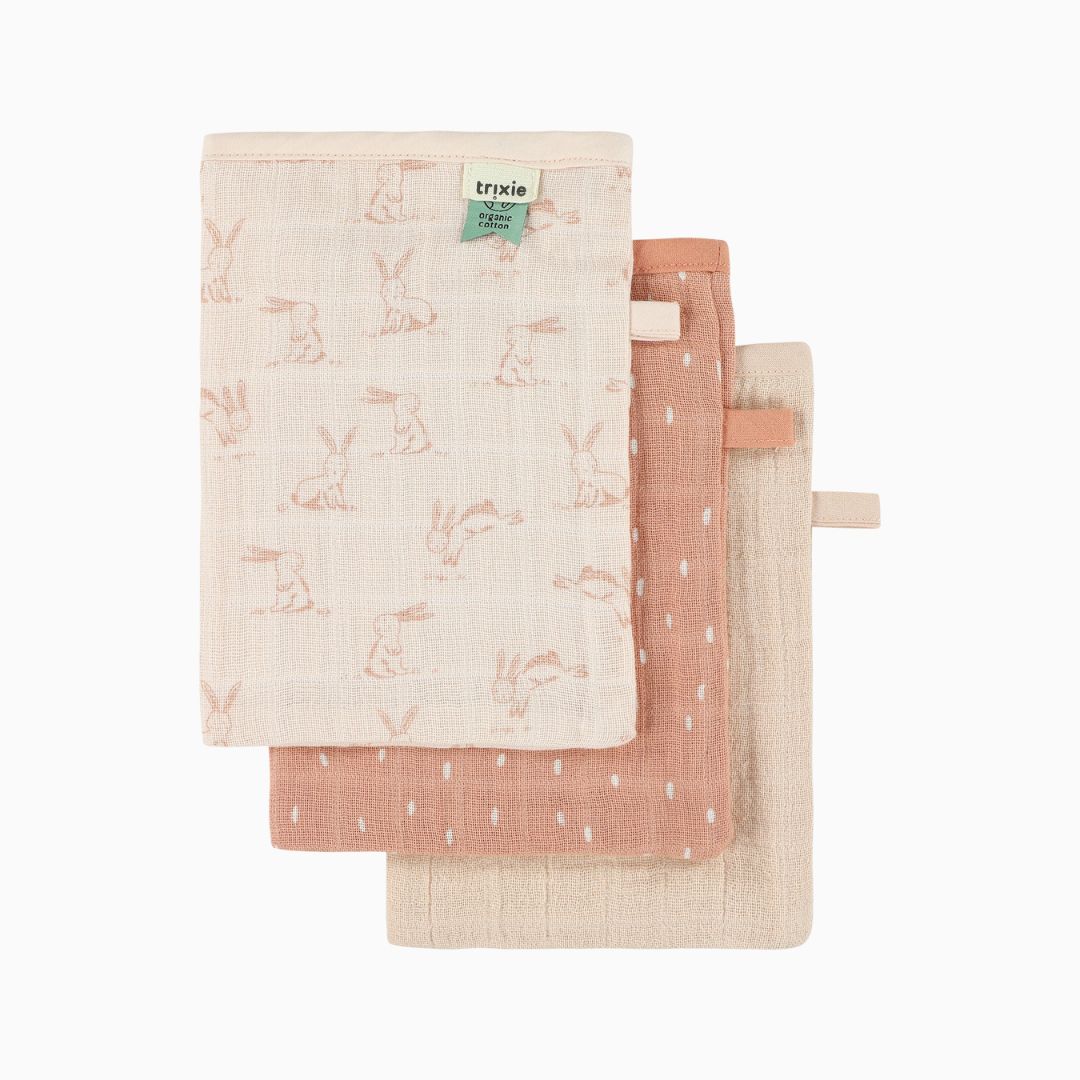 Trixie hydrofiele washandjes set Rabbit - 3 stuks