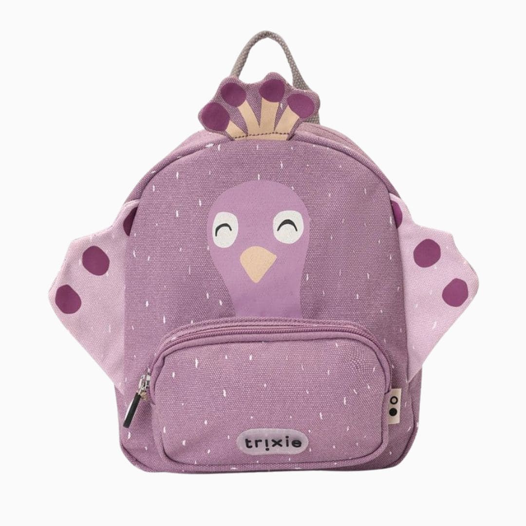 Trixie kinderrugtas in het thema van Mrs. Peacock