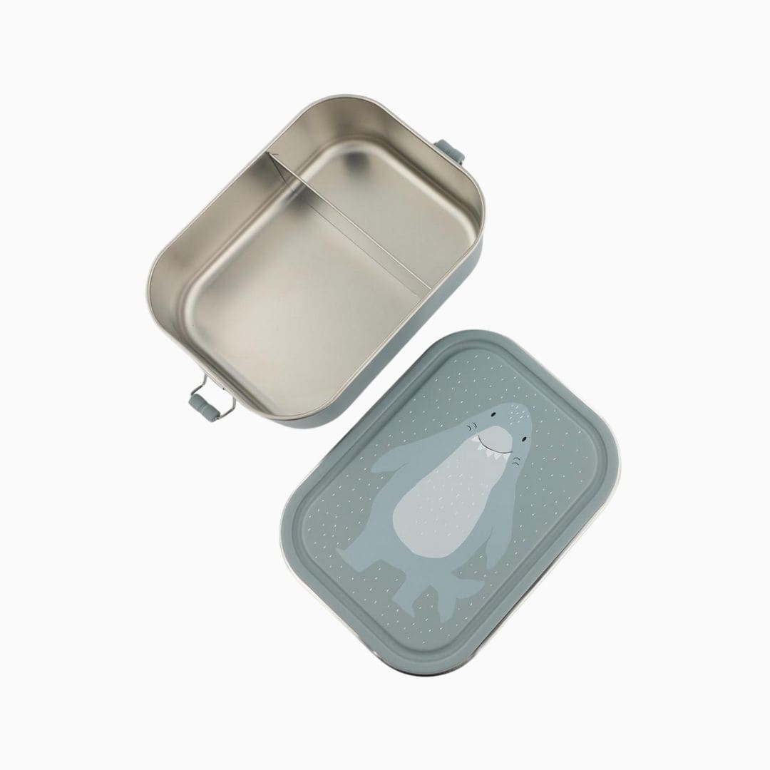 Trixie lunchbox van rvs met afbeelding van haai