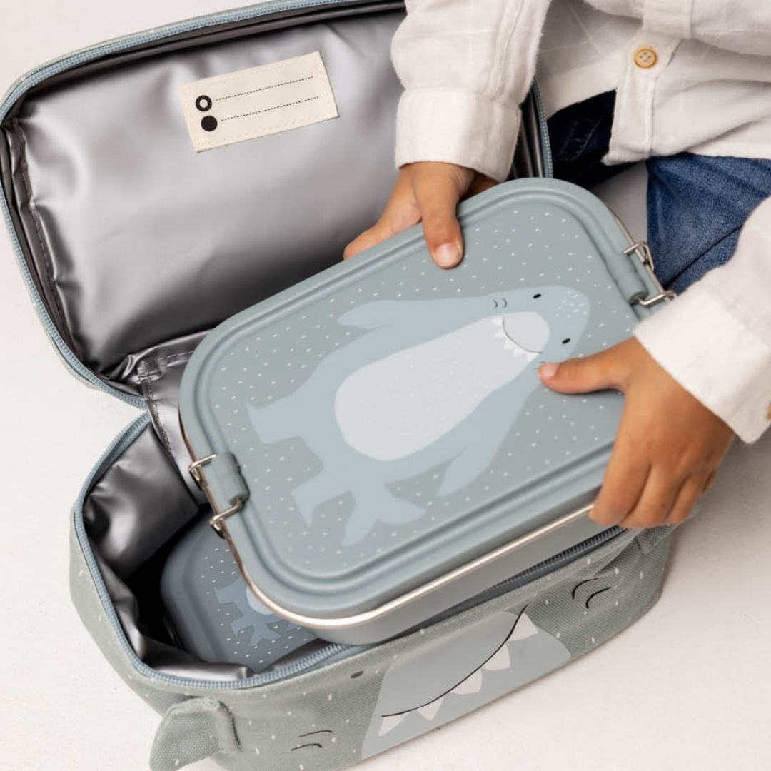 Trixie lunchbox van rvs met afbeelding van haai