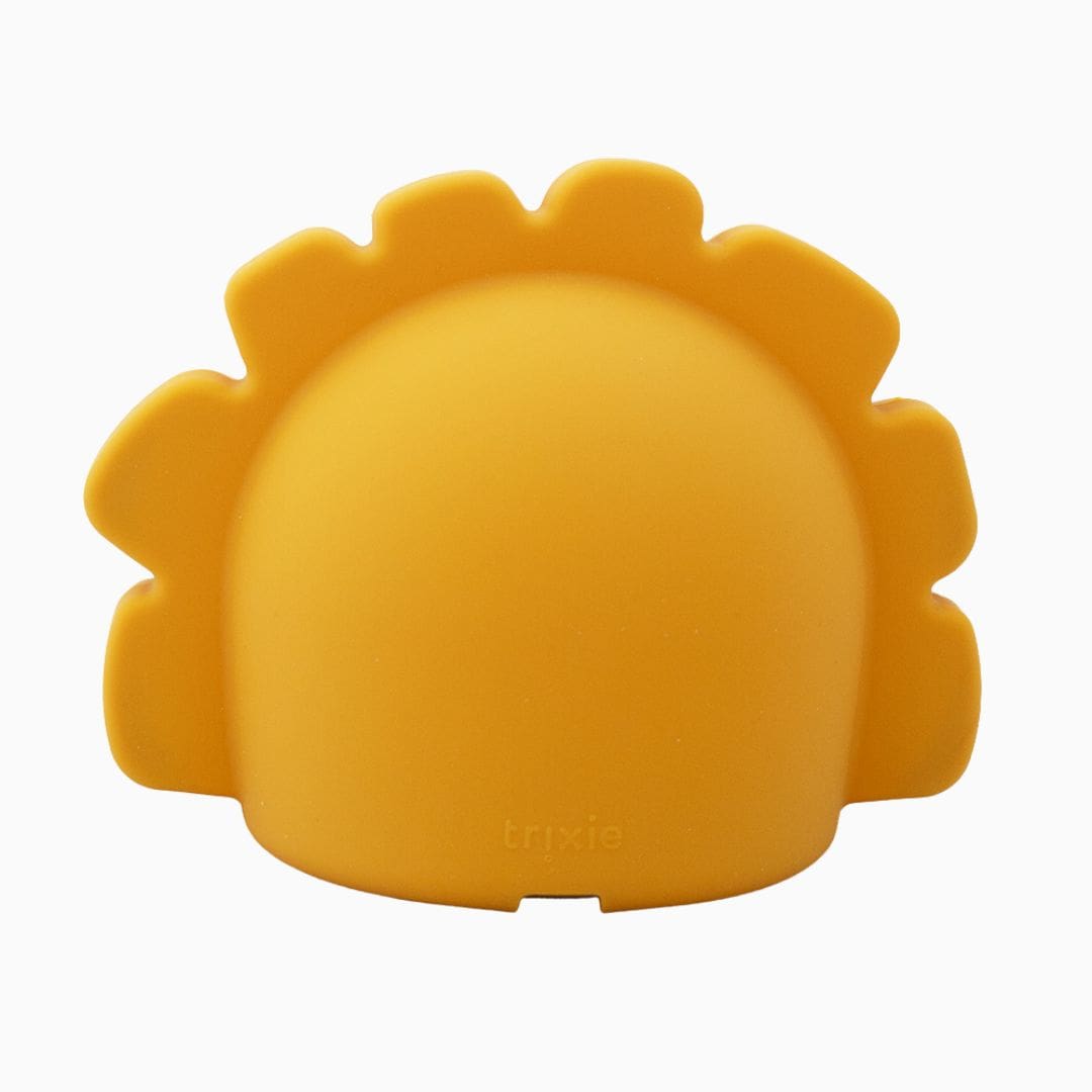 Trixie oplaadbaar nachtlampje Mr. Lion van siliconen in de kleur okergeel