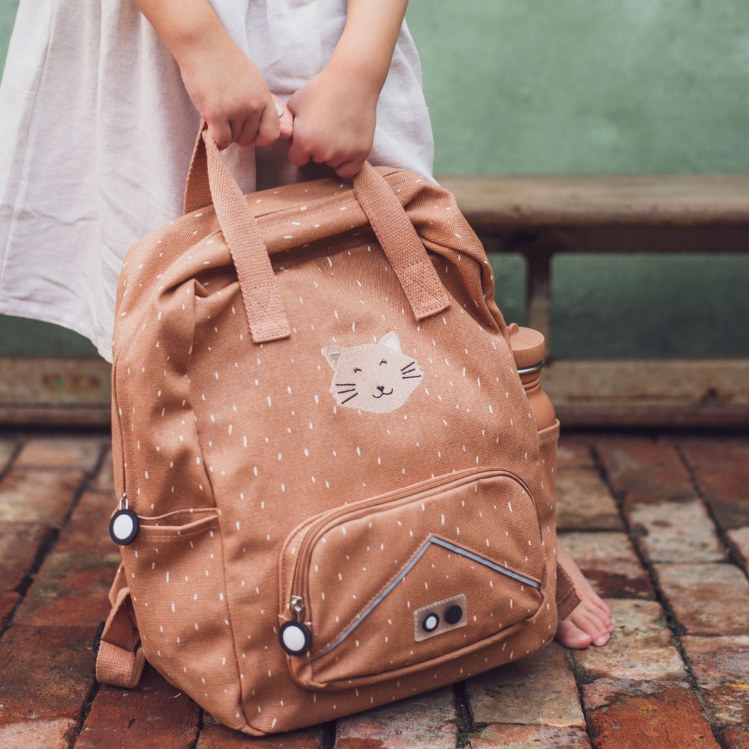 Trixie rugzak groot Mrs. Cat in de kleur roze