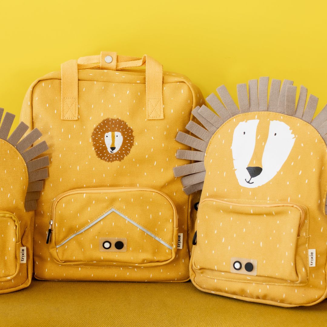 Rugtas Trixie leeuw geel