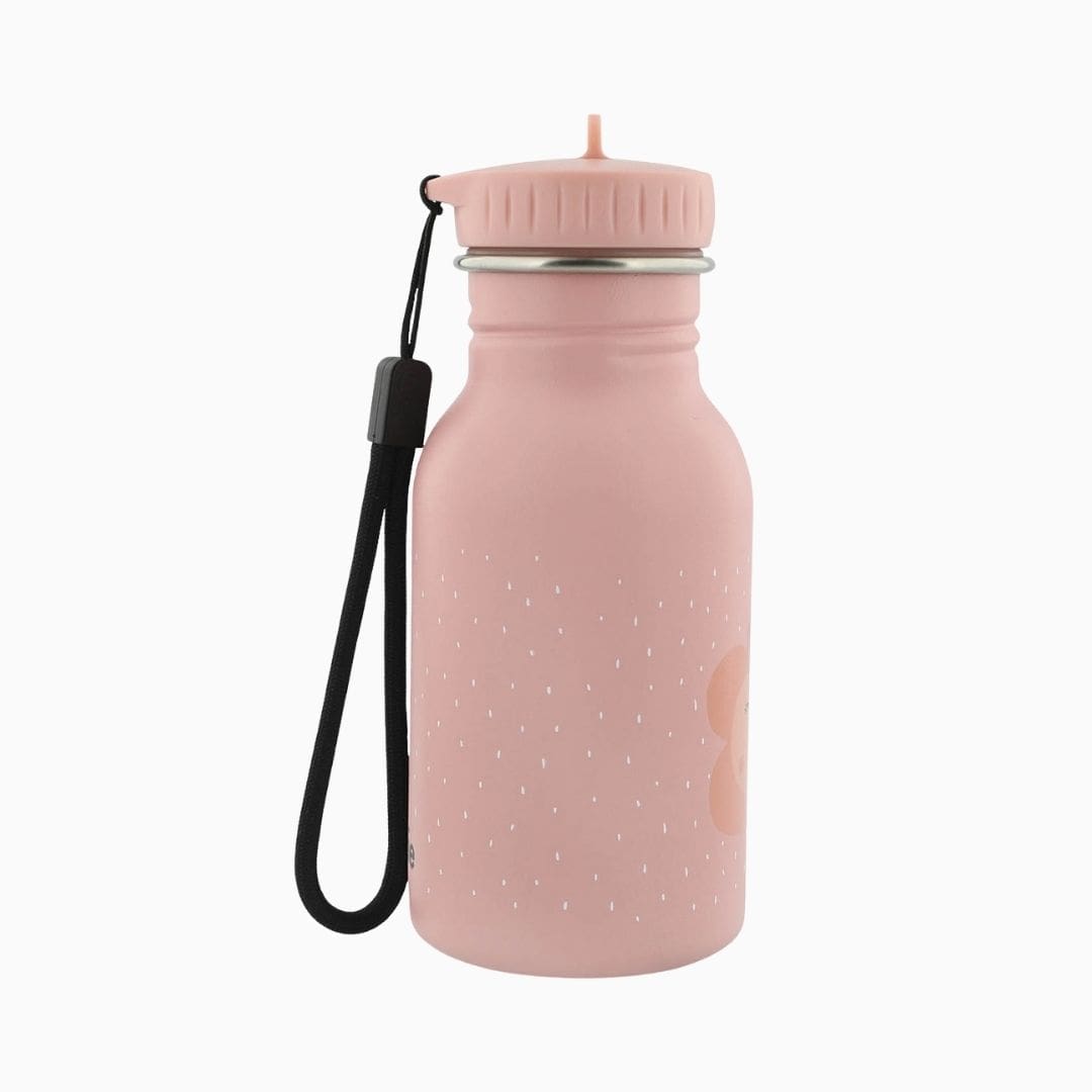 Trixie drinkfles van RVS met vlinder Mrs. Butterfly in de kleur roze