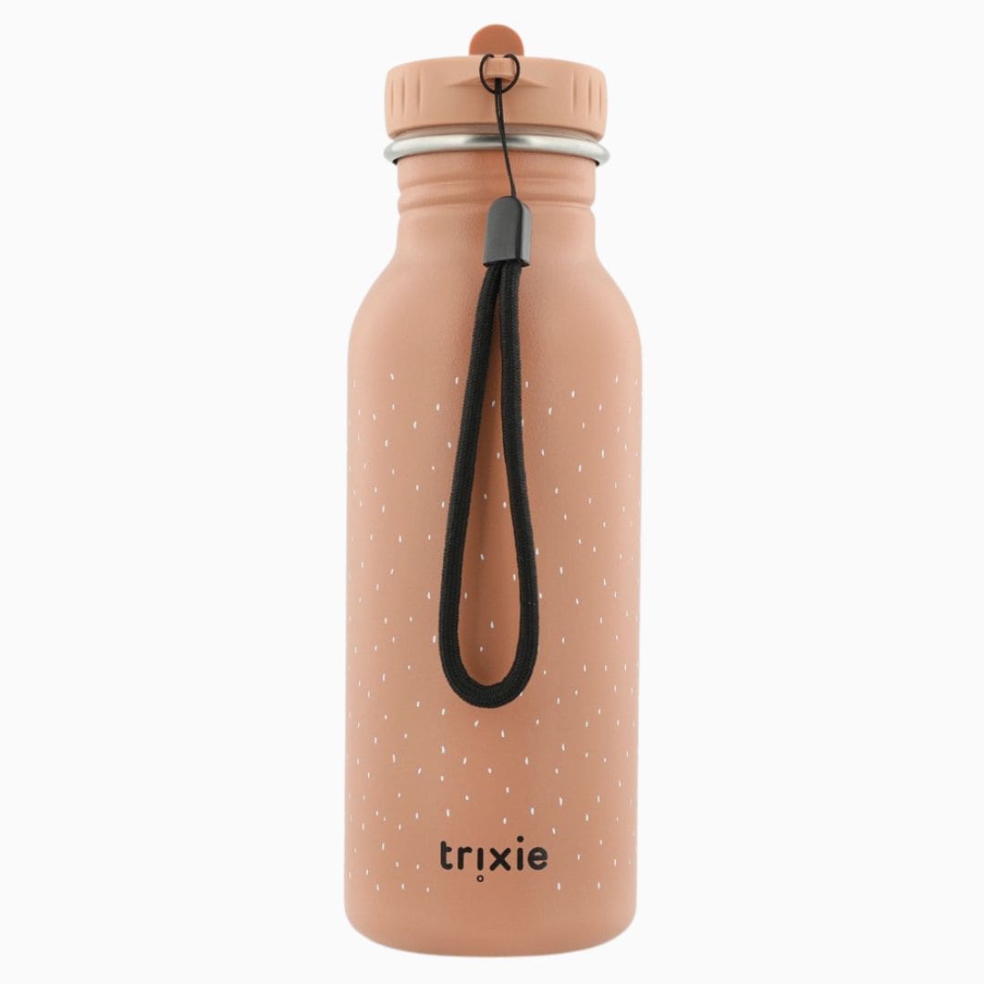 Trixie RVS drinkfles van 500 ML Mrs. Cat in de kleur roze