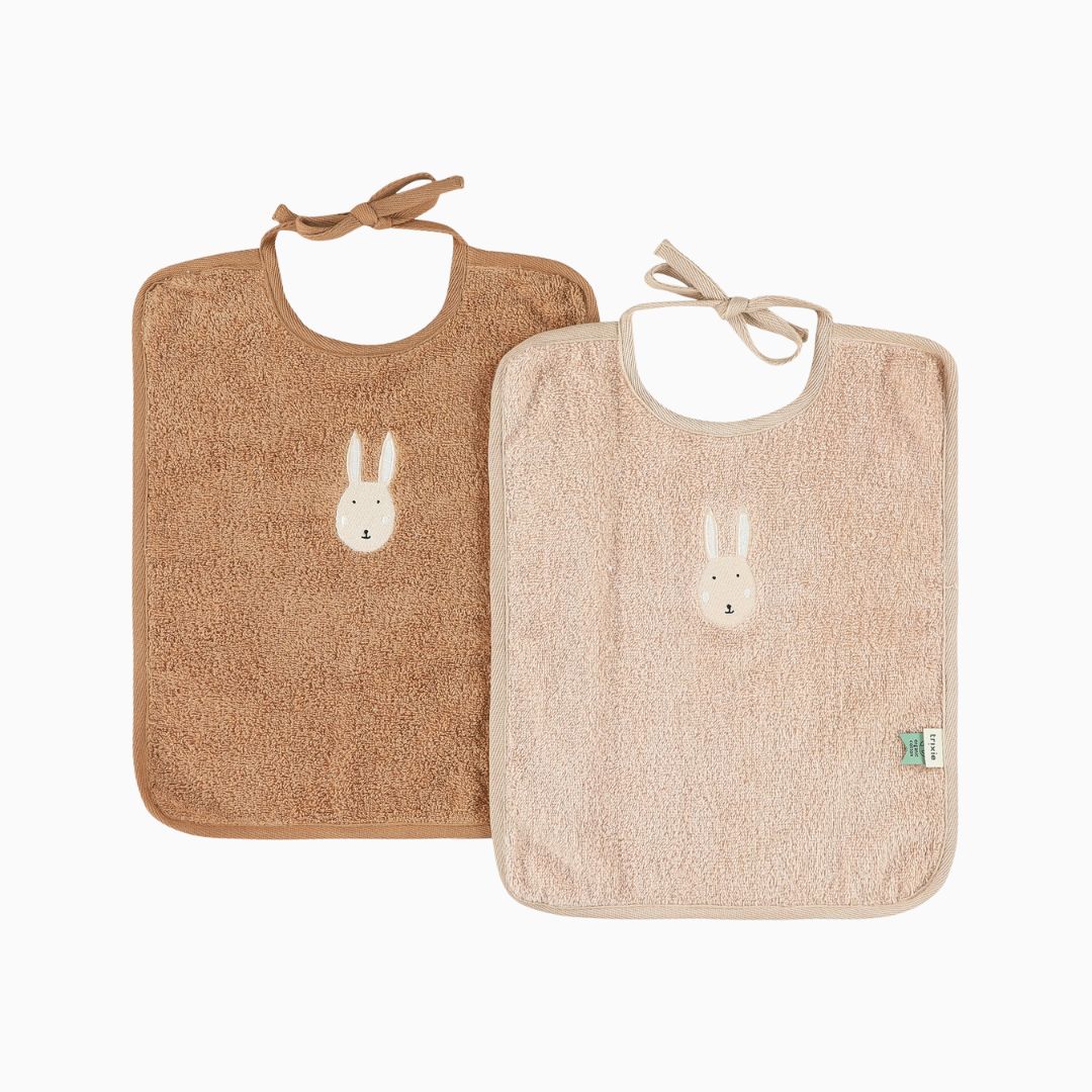 Trixie slabben XL van biologisch katoen, Mrs. Rabbit | 2-pack