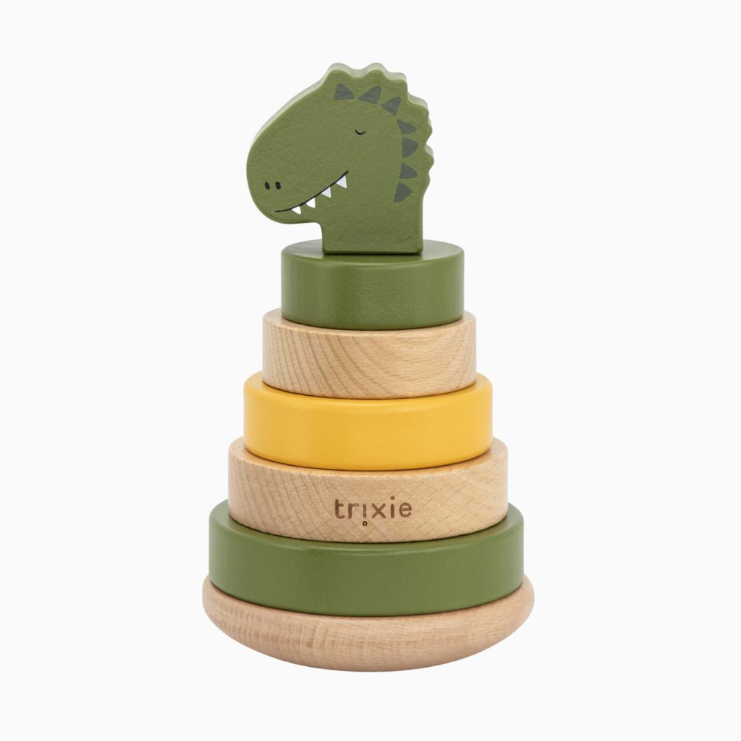 Trixie houten Stapeltoren Mr Dino met naam