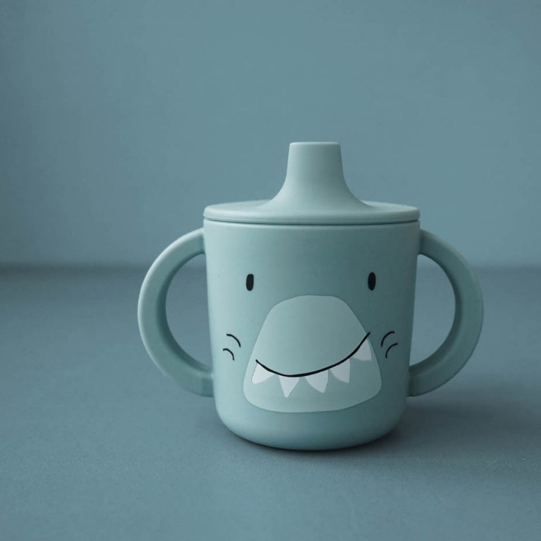 Trixie siliconen tuitbeker mr. Shark haai