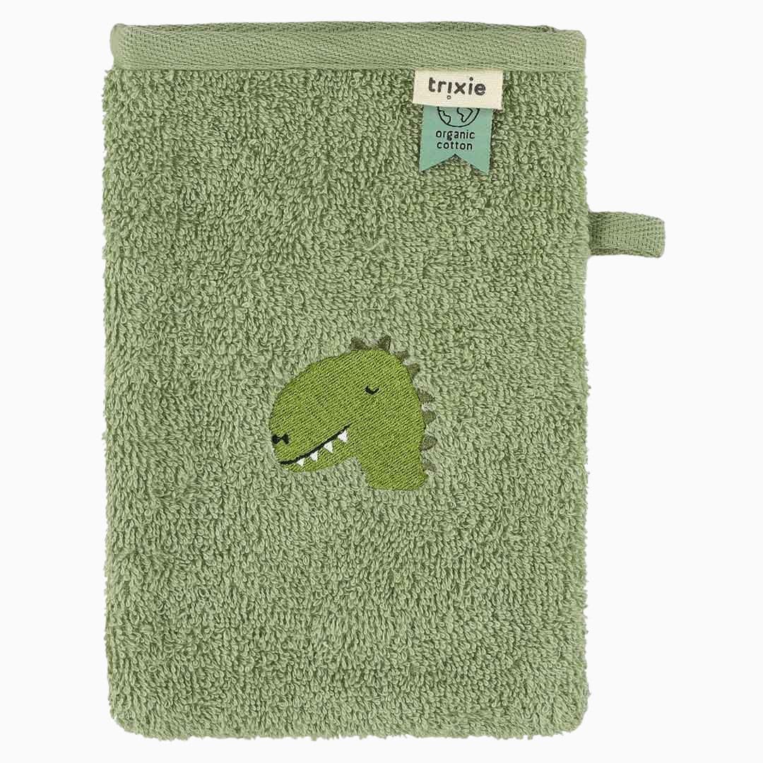 Trixie badstof washandje dino - 2 stuks