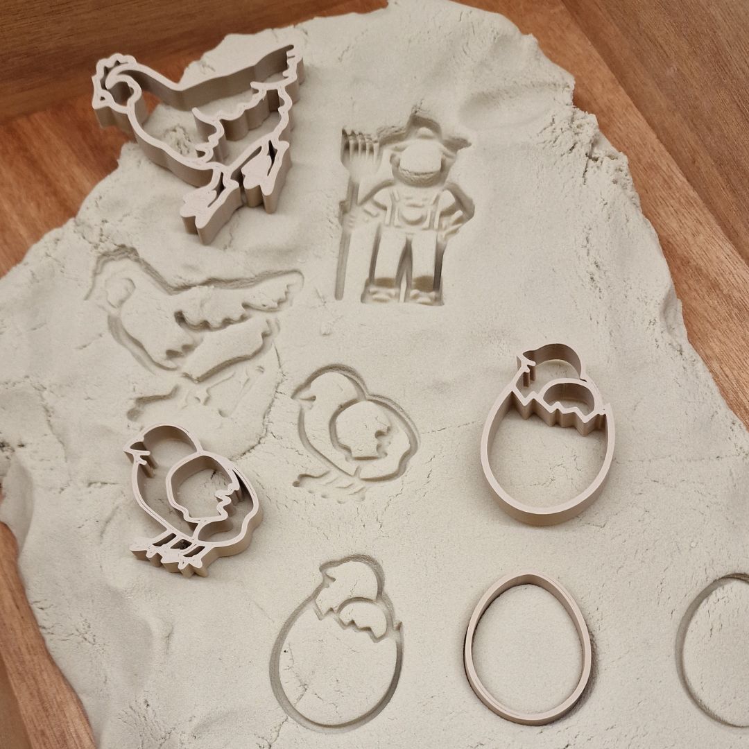 Kip cyclus vormpjes Grennn