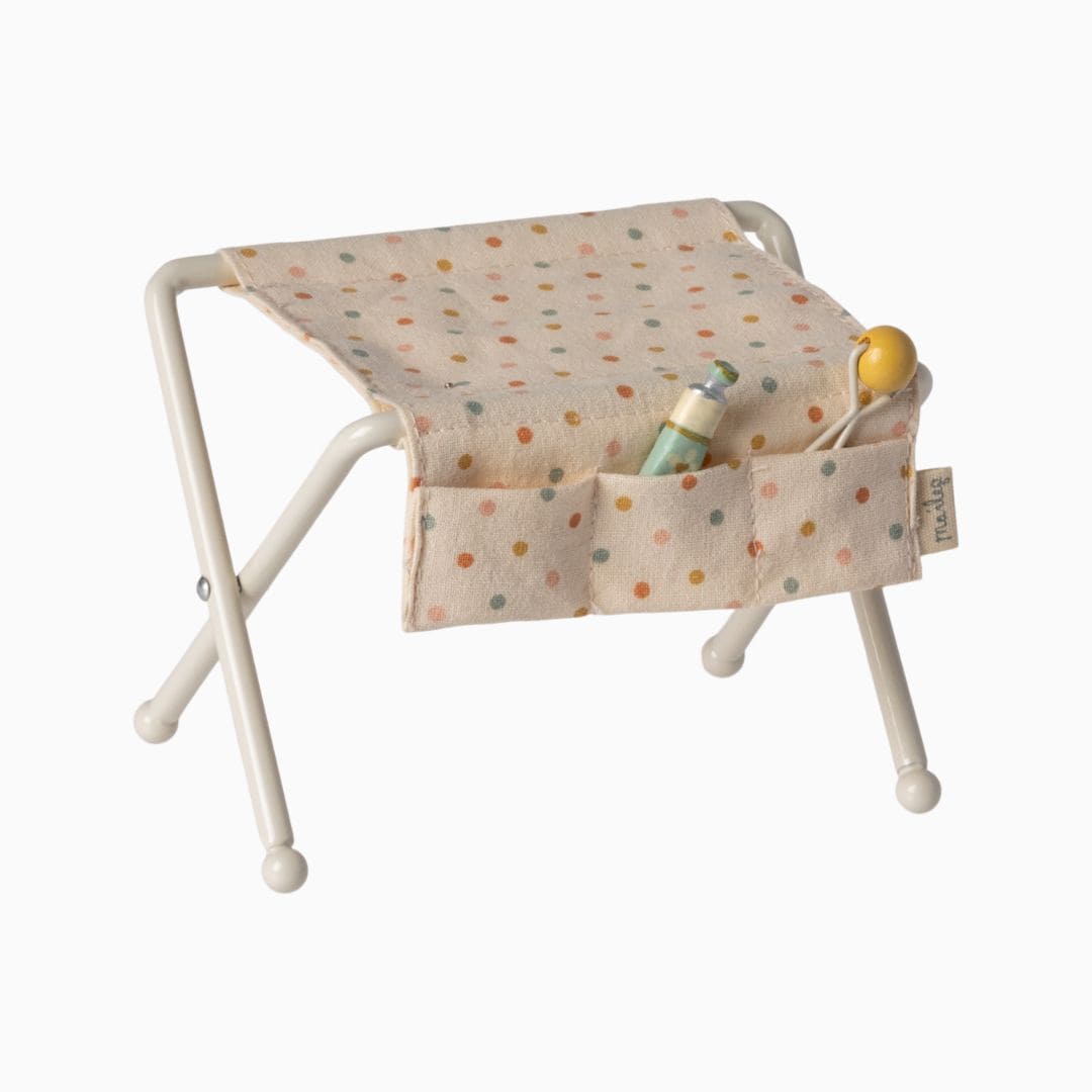 Maileg verschoontafel baby muis - Off white
