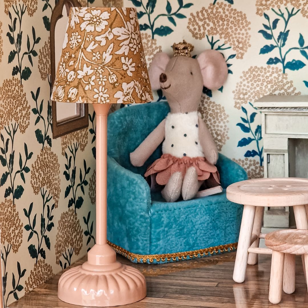 Maileg vintage vloerlamp - Dark powder