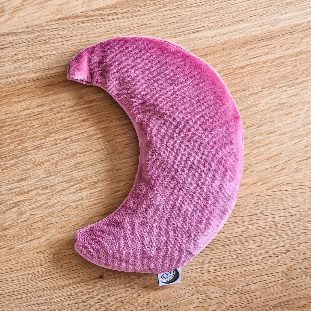 warmtekussen velours roze