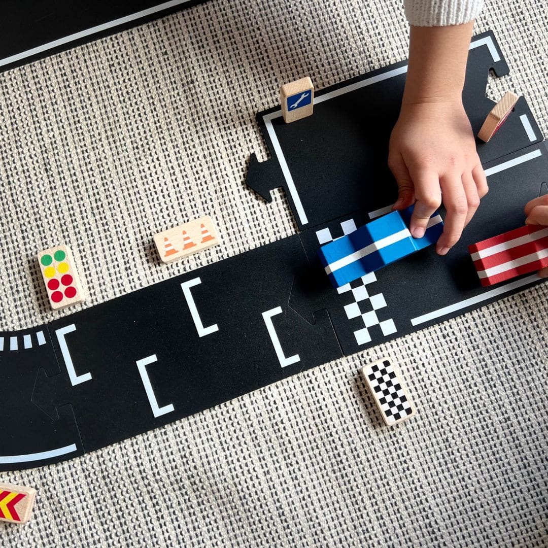 Waytoplay houten verkeersborden Roadblocks racebaan 8 stuks