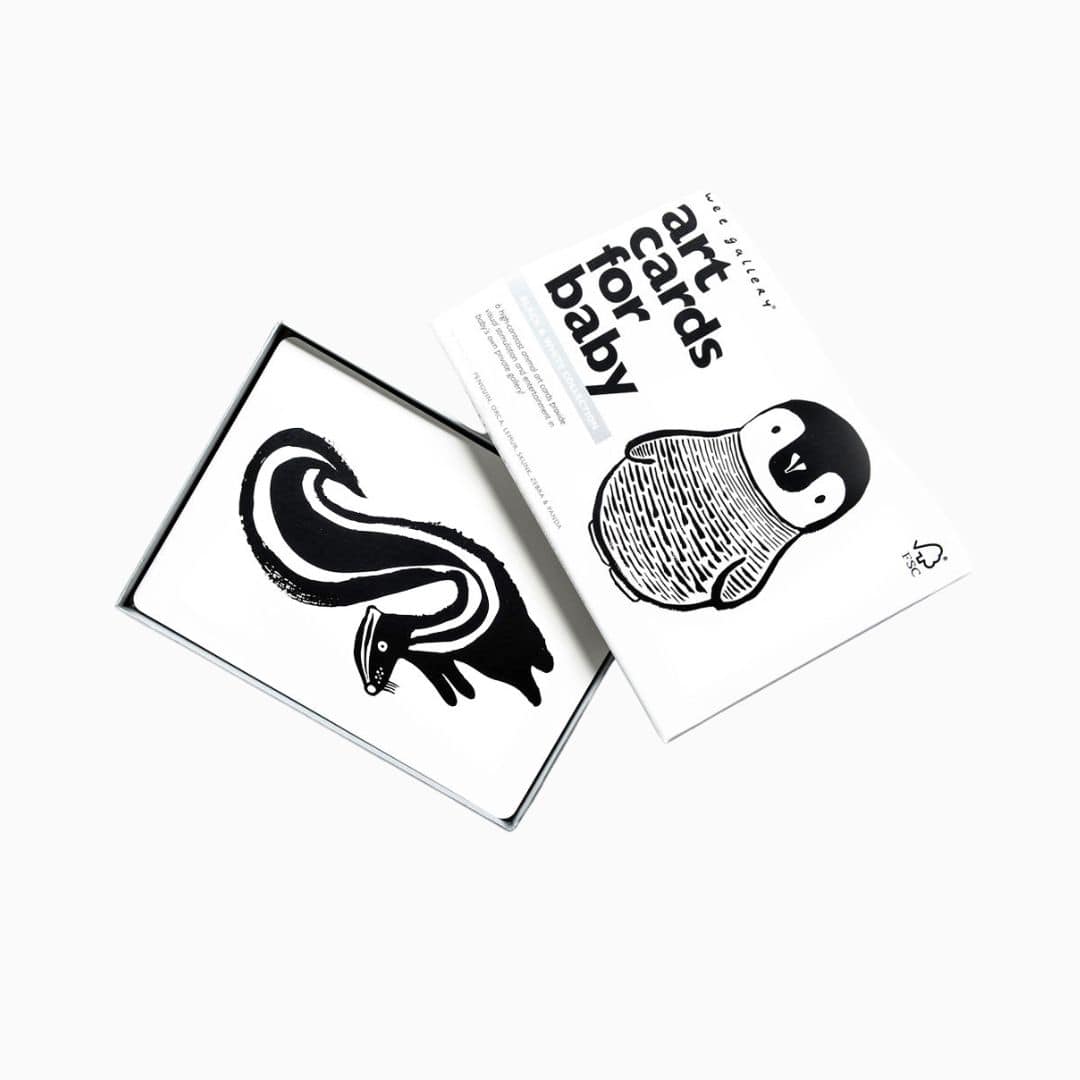 Wee Gallery contrastkaarten zwart wit met dieren