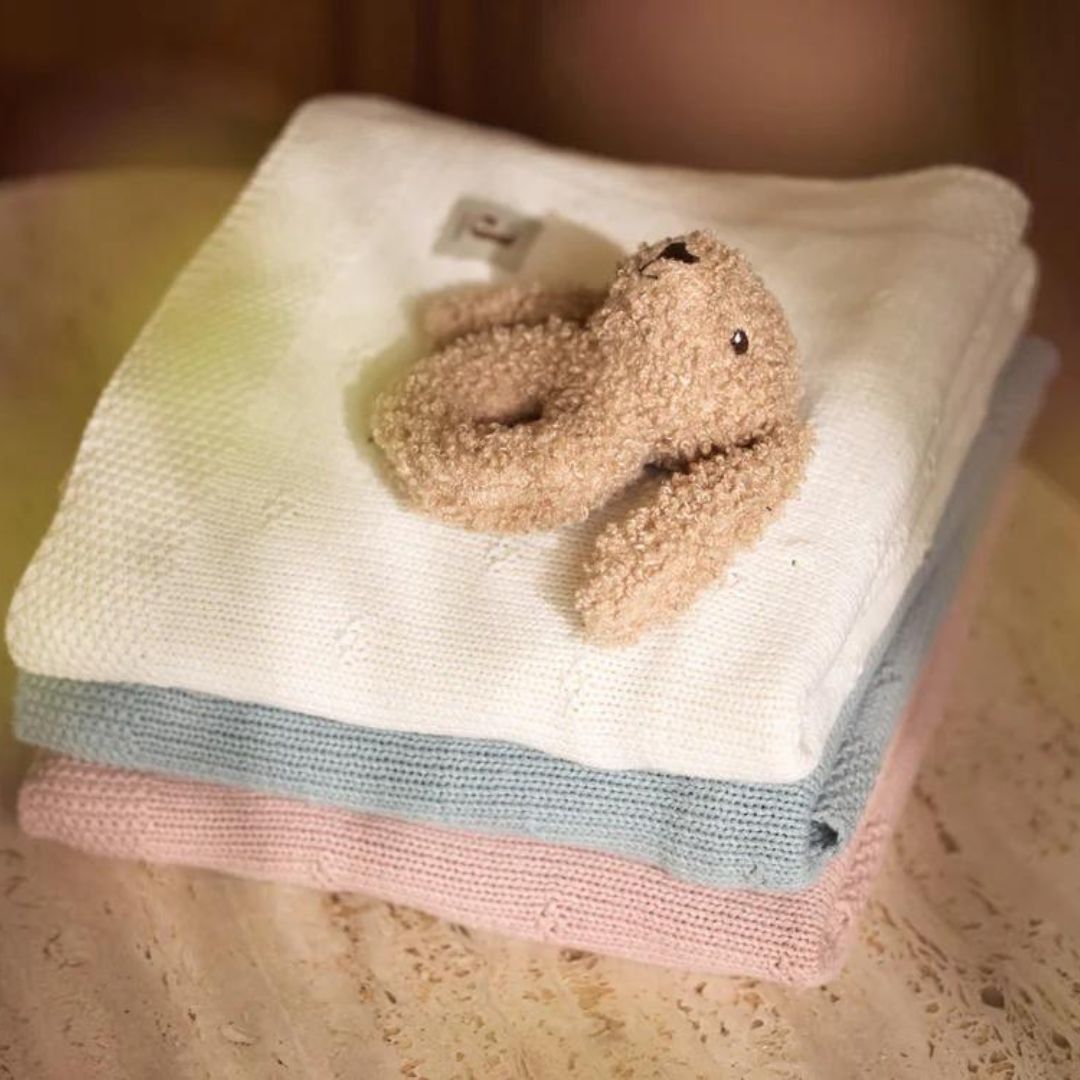 Jollein wiegdeken cosy knit - wild rose