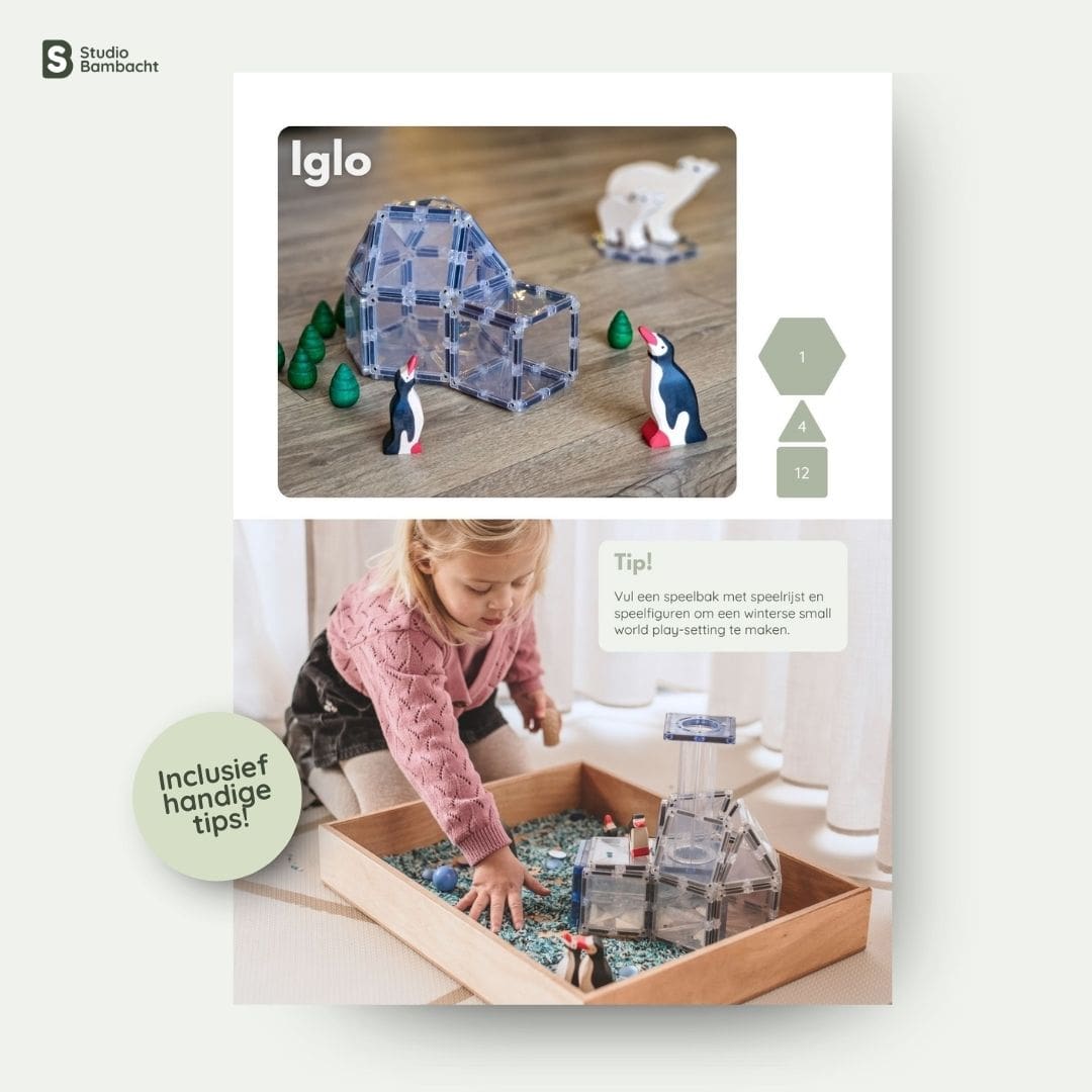 Speelgids met Connetix kerst bouwideeën