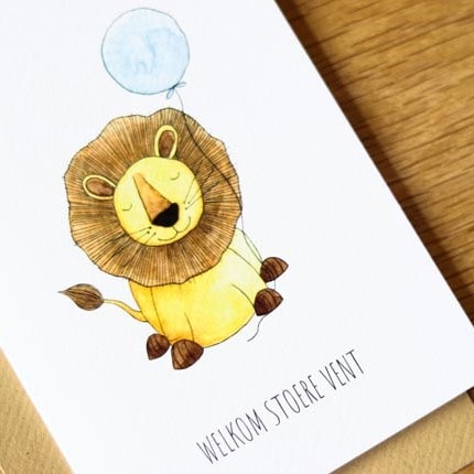 Kaart welkom stoere vent