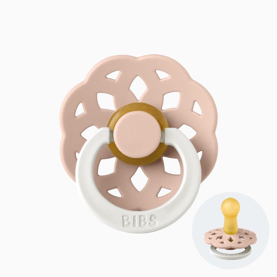 BIBS boheme night glow in the dark speen in de kleur blush oud roze