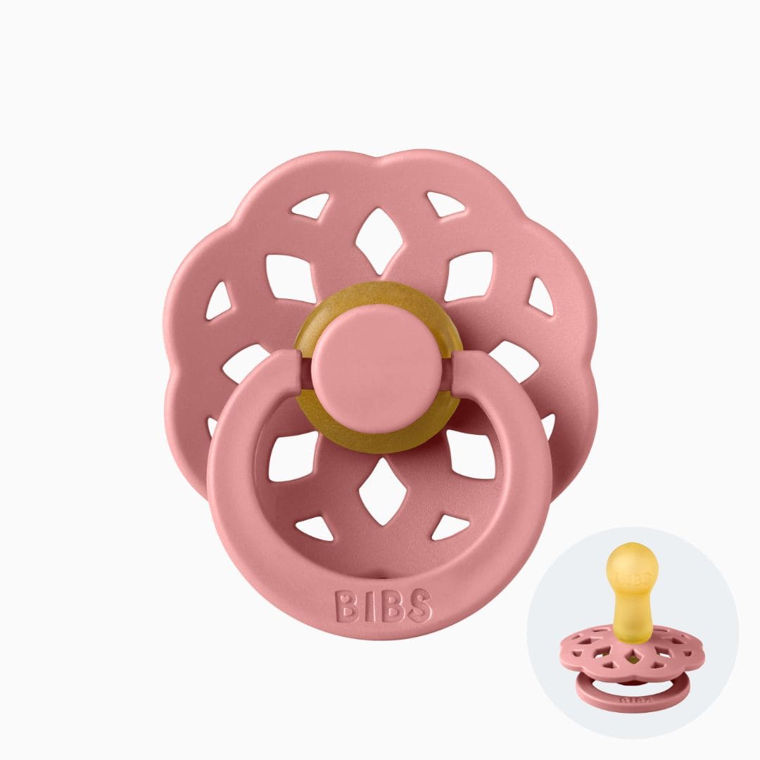 BIBS Boheme fopspeen met natuurrubber speen dusty pink roze