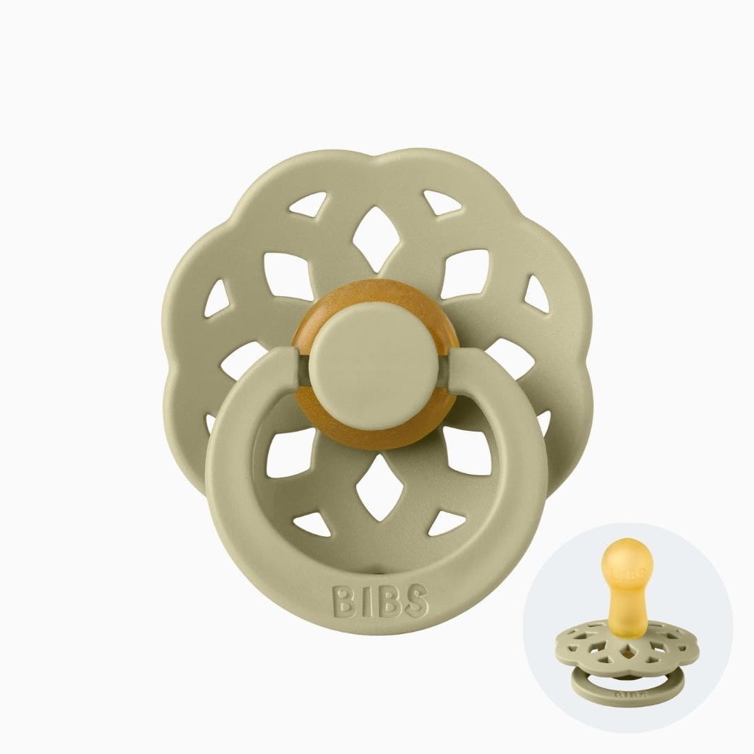 bibs boheme fopspeen met natuurrubber speen in de kleur khaki groen