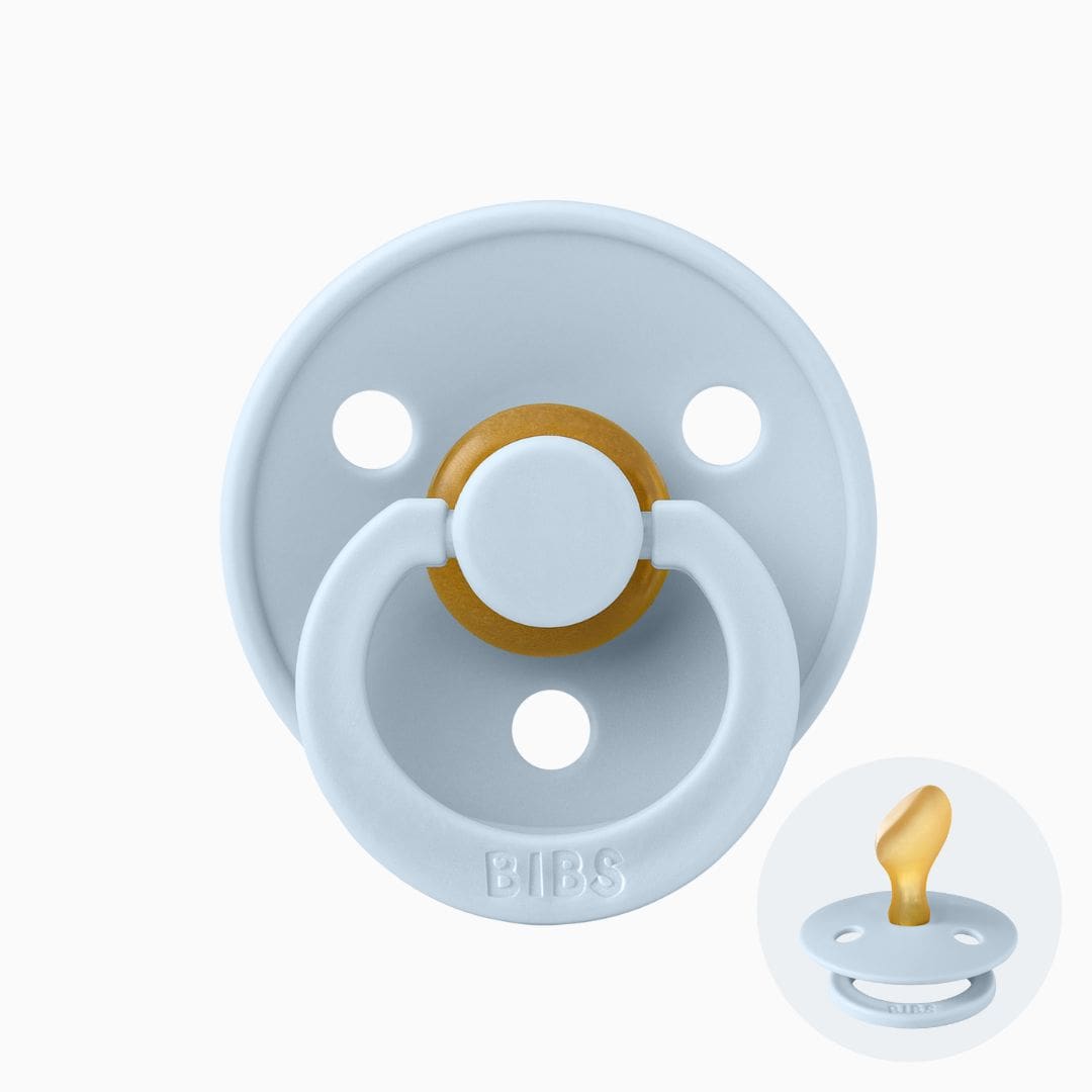 BIBS speen anatomisch baby blue maat 1 en 2