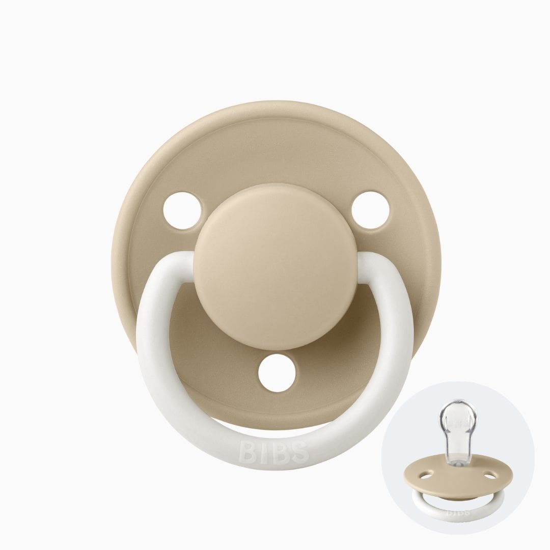 BIBS de lux silicone speen in de kleur vanilla night