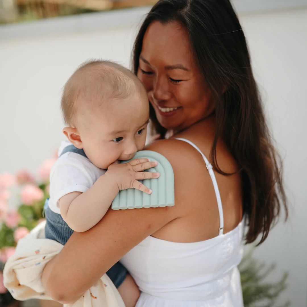Bijtring regenboog cambridge blue