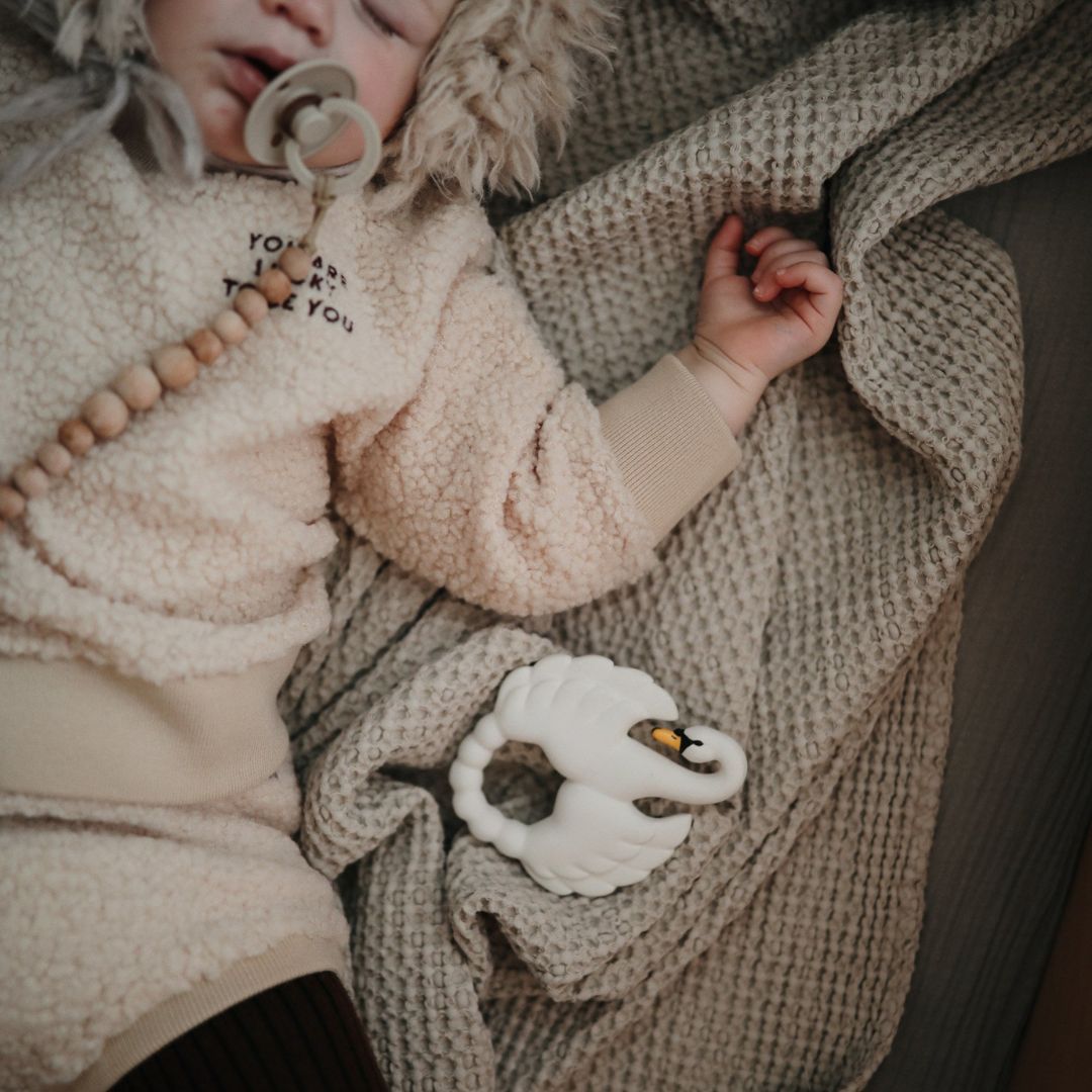 Natruba bijtring zwaan van 100% natuurlijk rubber